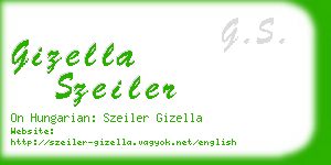 gizella szeiler business card